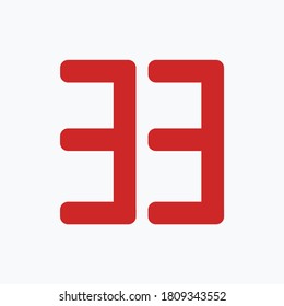Number set design wih white background - vector