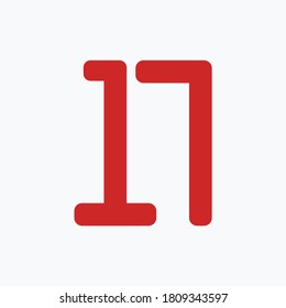 Number set design wih white background - vector