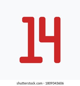 Number set design wih white background - vector