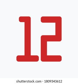 Number set design wih white background - vector