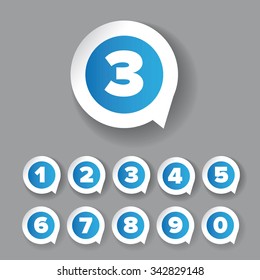Number set label vector