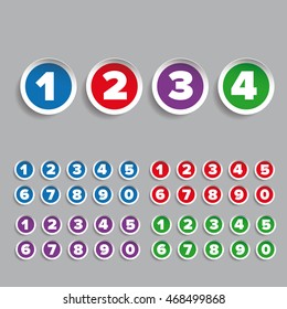 Number set label vector