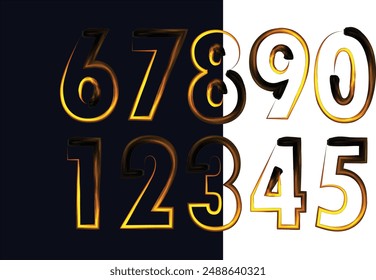 Alfabeto de fuente de Vector de conjunto de números, diseño plano dinámico moderno con colores brillantes para su diseño único de Elementos ; logotipo, identidad corporativa