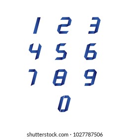 Number Set Vector Template Design