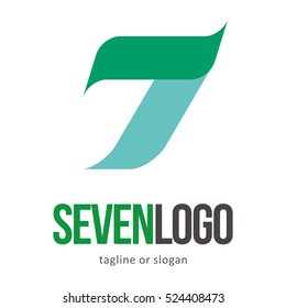 NUMBER SEVEN 7 LOGO ICON SYMBOL EMBLEM TEMPLATE 