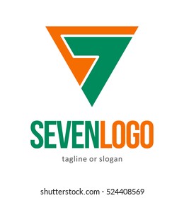 NUMBER SEVEN 7 LOGO ICON SYMBOL EMBLEM TEMPLATE 