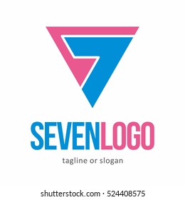 NUMBER SEVEN 7 LOGO ICON SYMBOL EMBLEM TEMPLATE 