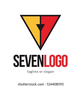 NUMBER SEVEN 7 LOGO ICON SYMBOL EMBLEM TEMPLATE 