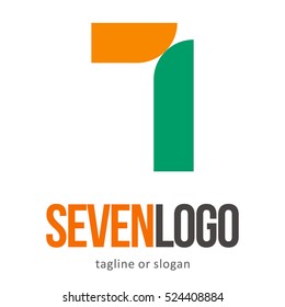 NUMBER SEVEN 7 LOGO ICON SYMBOL EMBLEM TEMPLATE 