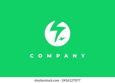 número siete y el logotipo de flash