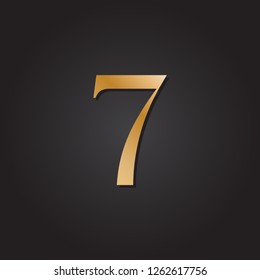 number seven gold