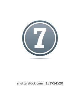 Number Seven Icon
