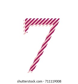 number seven movement lines displaced