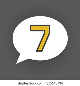 number seven (my own design) 