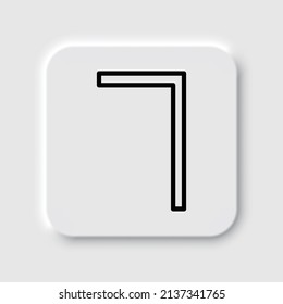 Número siete, vectores numéricos de iconos simples. Diseño plano. Diseño de neutralismo.ai