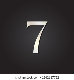number seven silver