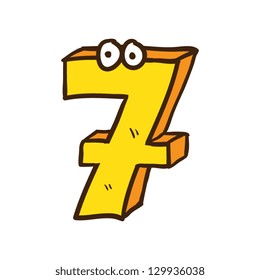 Number Seven Vector