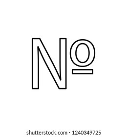 number sign icon. Element of simple icon. Thin line icon for website design and development, app development. Premium icon