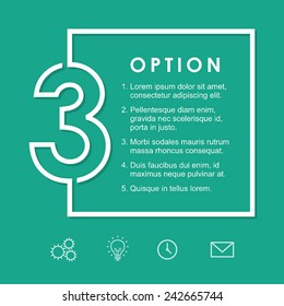 Number Sign / Icon. Vector Frame/background Template For Layout And Design.