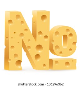 Number sign. Illustration on white background for design