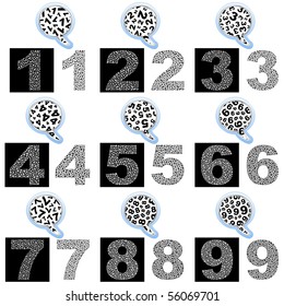 Number sign. Vector set.