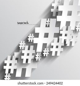 Number Sign/Hash Tag Design Background