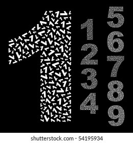 Number signs. Original collection.