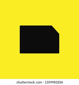 number sim card icon vector
