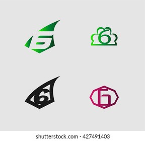 Number six 6 logo icon

