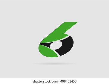 Number six 6 logo icon

