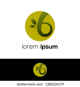 Number Six Abstract Vector Logo Design Template. Creative Number Concept Icon, Logo 6