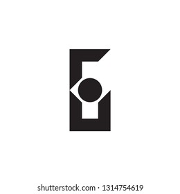 Number Six with Circle logo design 