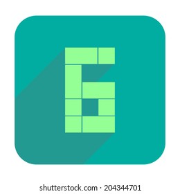 Number six icon