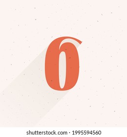 Number six logo for your fun and happy design projects. You'll get a playful sign for fun advertising, fashion stickers, summer posters, wedding logos, retro sale themes and much more.