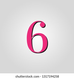 number six pink