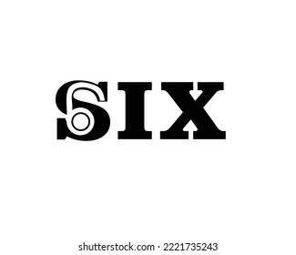 number six silhouette logo icon that maybe you can edit into a logo or symbol