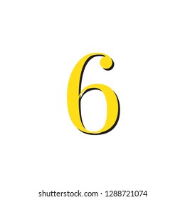 number six yellow