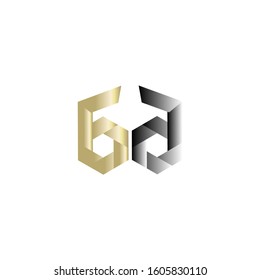 number sixty-six modern logo.symbol design and icon