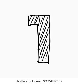 Number sketches for poster designs and more