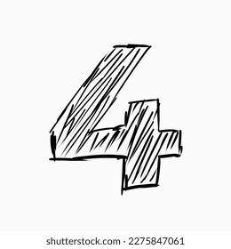 Number sketches for poster designs and more