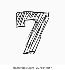 Number sketches for poster designs and more