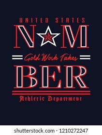 number slogan design