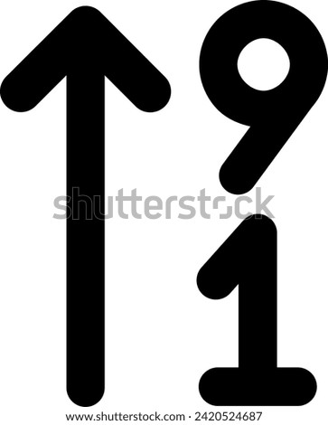 up number sort caret sorting 22160