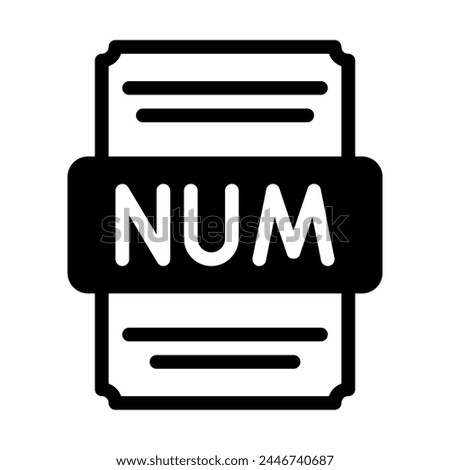 Number spreadsheet file icon with black fill design. vector illustration.
