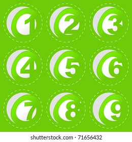 Number sticker set.