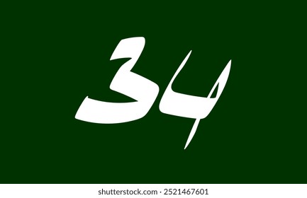 Number Style Arabic Simple And Modern Logo