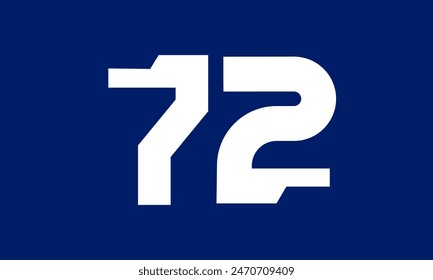 Number Tech Blue Modern Logo