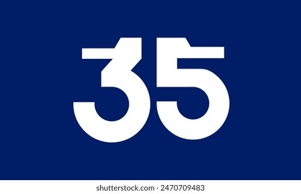 Logotipo moderno de Number Tech Blue