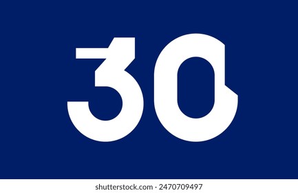Number Tech Blue Modern Logo