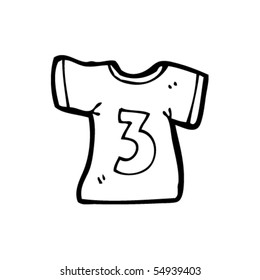 number tee shirt cartoon